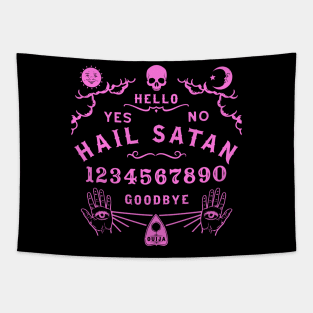 Hail Satan Ouija Board Tapestry