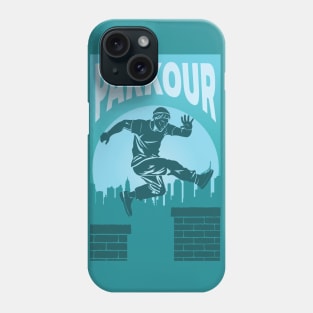 Parkour Freerunner Sunset Retro Themed Gift Phone Case