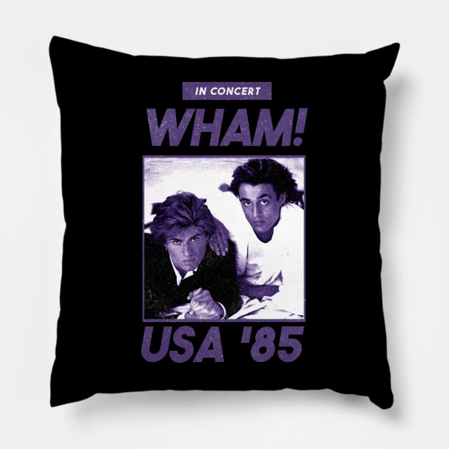 wham vintage retro Pillow by edongskithreezerothree