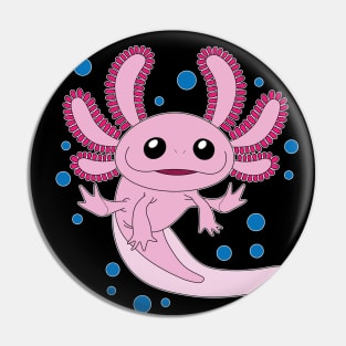 I Love Axolotls Pin