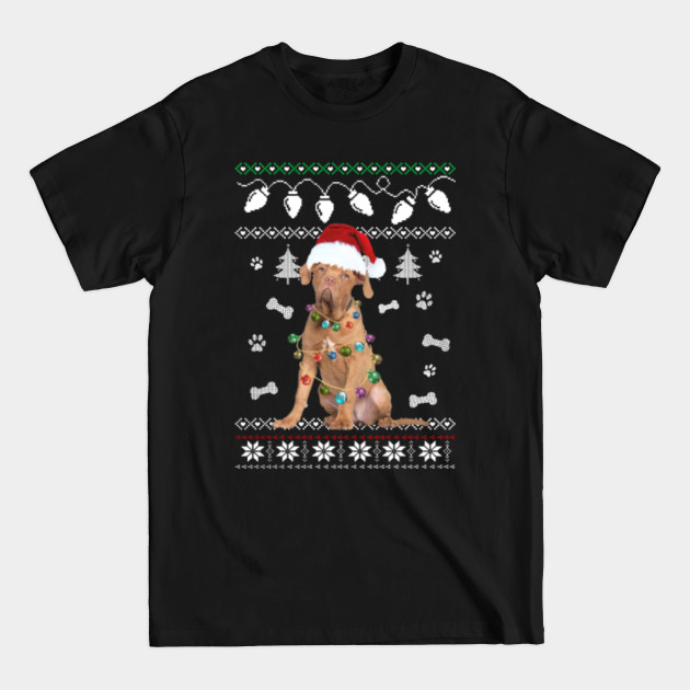 Discover VIZSLA Dog Santa Hat Ugly Christmas Sweater Happy Holidays Season - Merry Christmas Dog - Vizsla Dog - T-Shirt