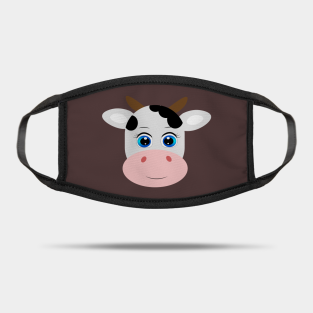 Cow Face Mask Masks Teepublic