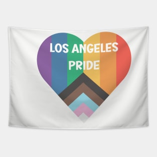 Los Angeles LGBTQ Pride Love Heart T-Shirt Pride Flag Top - Celebratory Gay Rights Clothing - Perfect Pride Month Gift Tapestry