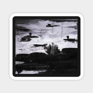 Abstract landscape Magnet