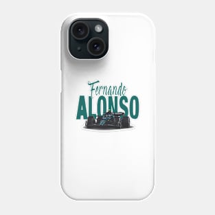 Fernando Alonso Racing Car Phone Case