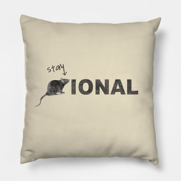 Stay Rational! Pillow by jemae