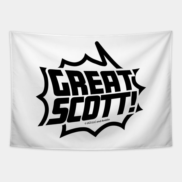 Great Scott! (Black) Tapestry by jepegdesign