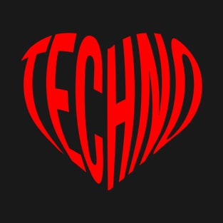 Techno Heart Rave EDM DJ Festival T-Shirt