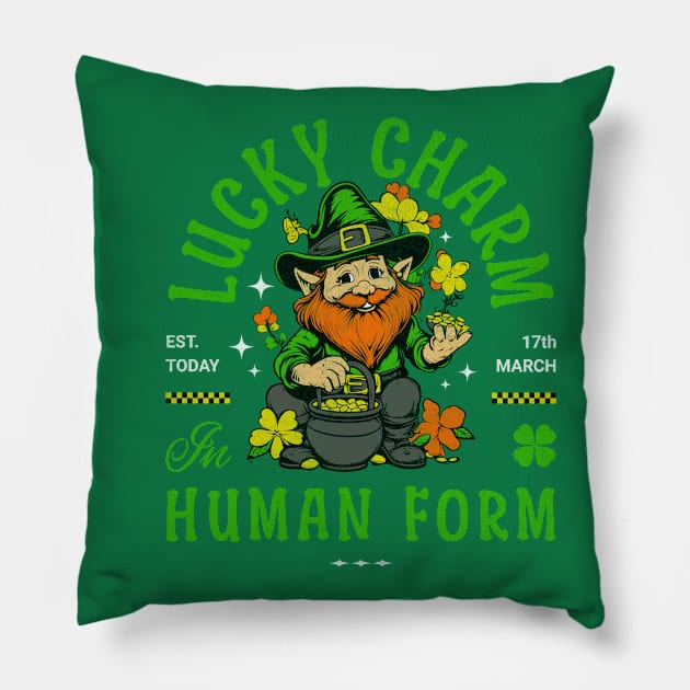 I am a Lucky Charm Pillow by Twisted Teeze 