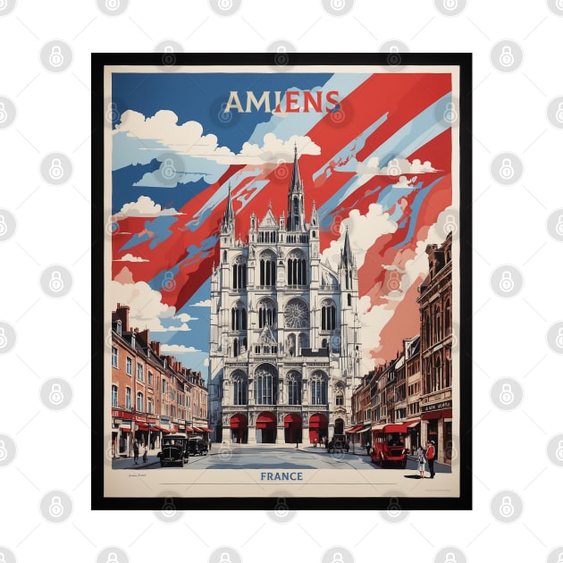 Amiens France Vintage Poster Tourism by TravelersGems