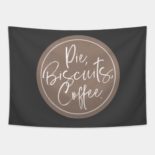 Pie, Biscuits, Coffee. Tapestry