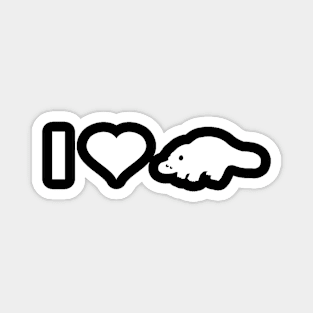 I love platypus illustration lover fan Magnet