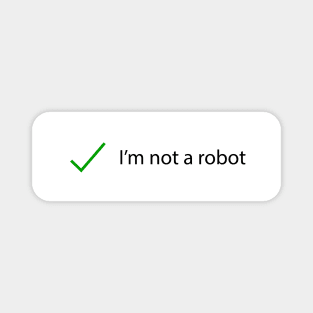 Captcha Not A Robot Magnet