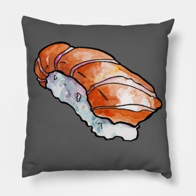 Salmon Nigiri Pillow by JenTheTracy