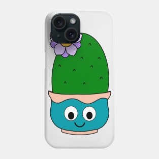 Cute Cactus Design #172: Big Cactus With Cute Flower In Kawaii Pot Phone Case