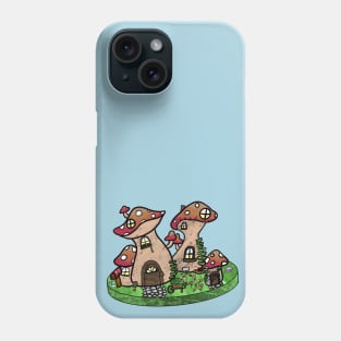 mushroom village Phone Case