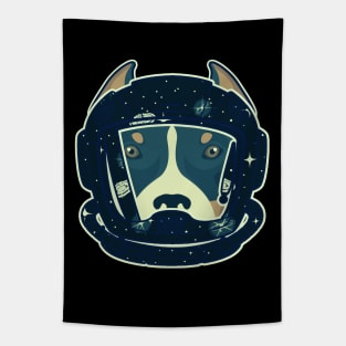 Astronaut Pitbull Tapestry