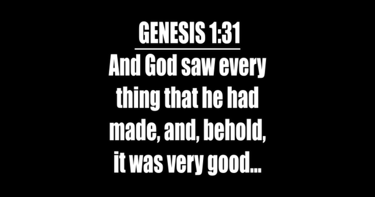 Bible Verse Genesis 1 31 Genesis 1 31 Sticker TeePublic bible-verse-genesis-1-31-genesis-1-31-sticker-teepublic