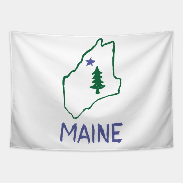 Maine Tapestry by Very Simple Graph