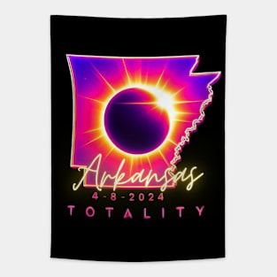 ARKANSAS TOTALITY NEON GLOW TOTAL ECLIPSE 4-8-2024 Tapestry