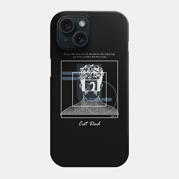 Love Sign Man and cat version 6 Phone Case by Frajtgorski