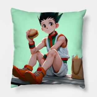 Anime Wonderland: Whimsical Art Prints Featuring Manga-Inspired Designs for Otaku Bliss! Pillow