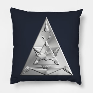 Illuminati all seeing eye Metal Pillow