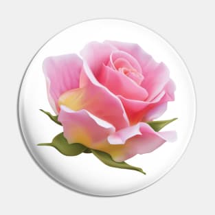Pink Rose Pin