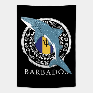 Whale Shark Flag of Barbados Tapestry