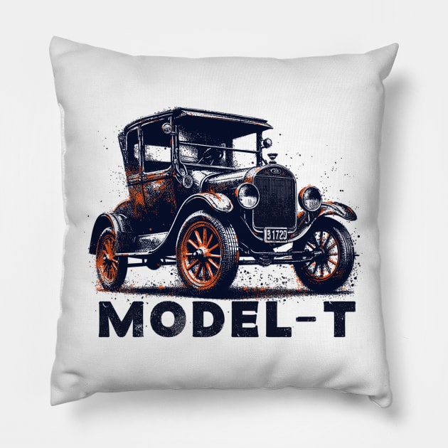 Ford Model T Pillow by Vehicles-Art