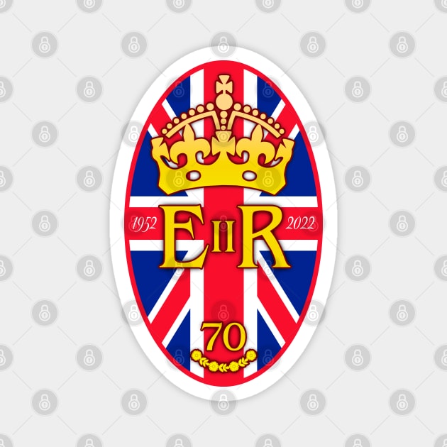 Elizabeth II Platinum Jubilee Magnet by Scud"