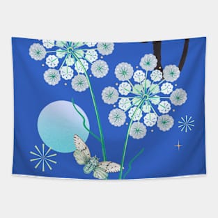 Midnight Blooming Tapestry