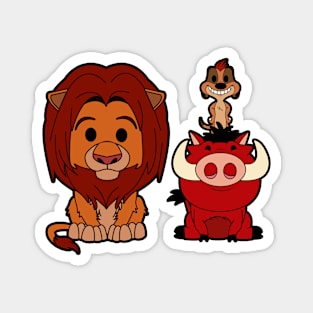 Timon Simba Pumba Magnet