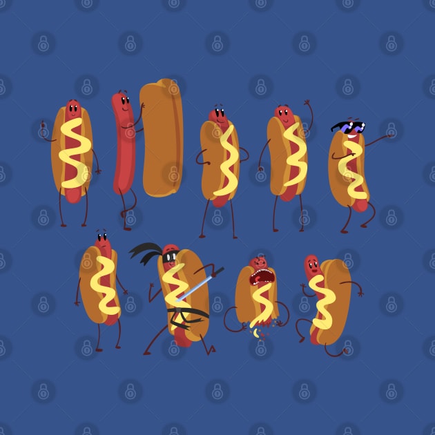 hot dog funny collection by Mako Design 