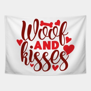 Woof and kisses Tapestry