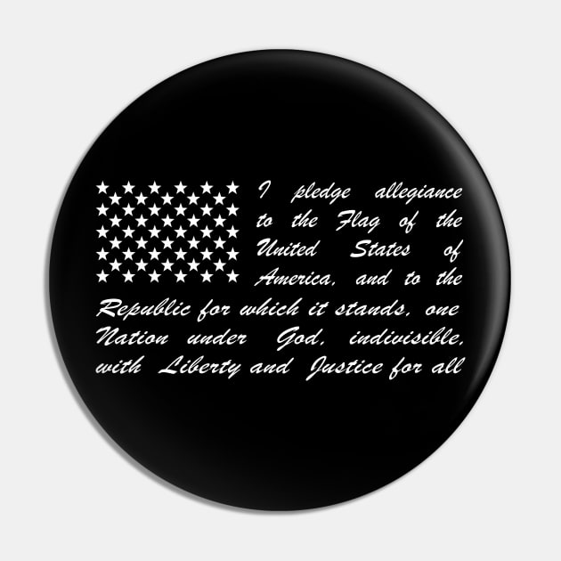 Pledge of Allegiance Flag Pin by NeilGlover