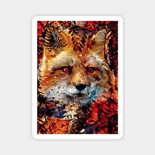 Fox sacred animal vector Magnet