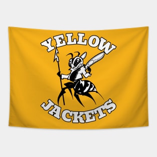 Yellow Jackets Mascot Tapestry