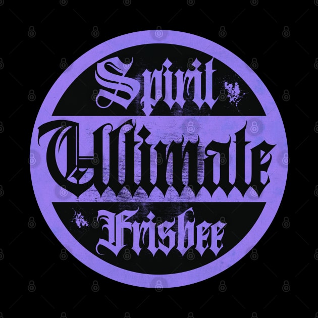 Ultimate Frisbee Purple Spirit by CTShirts