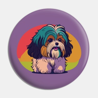 Havanese Portrait Pin