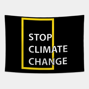 Stop Climate Change Tapestry