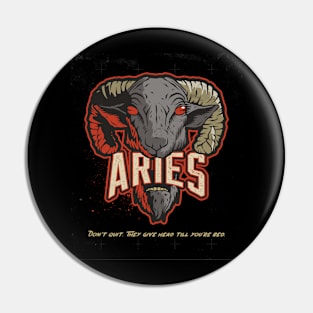 Aries Zodiac Pin