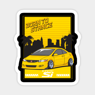 Honda Civic Si (Yellow) Magnet