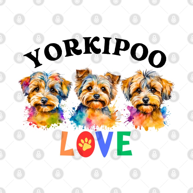 Yorkipoo LOVE by Doodle and Things