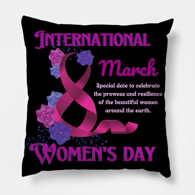 International Women's Day Pillow by D'via design