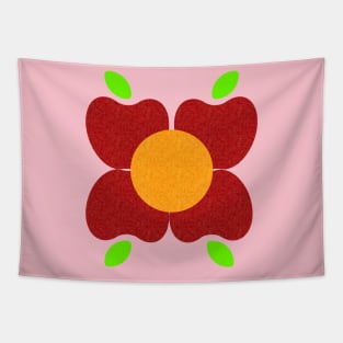 Apples to Oranges Flower Pattern Tapestry