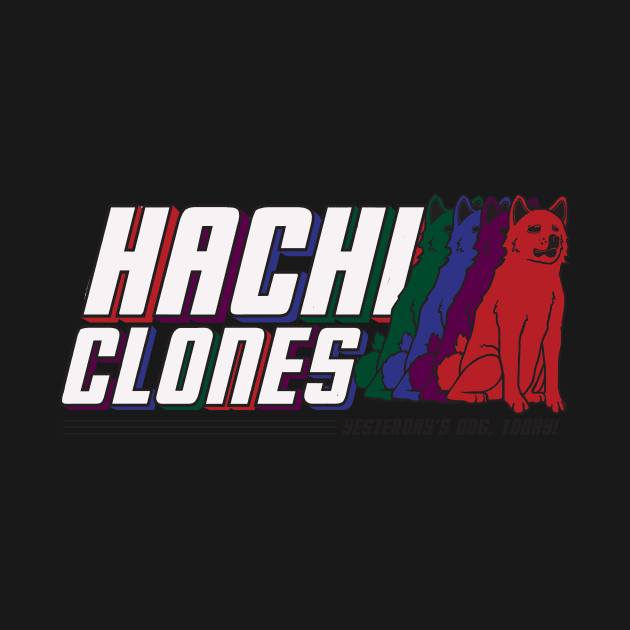 HachiClones - World's Most Loyal Dogs!  Bold Color Design by PsychicCat