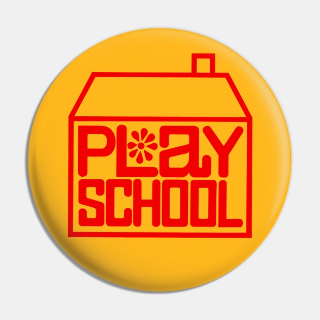 Play School ∆∆ 1970s Hauntology Tribute Pin by CultOfRomance