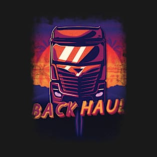 Truck Driver Retro sunset T-Shirt