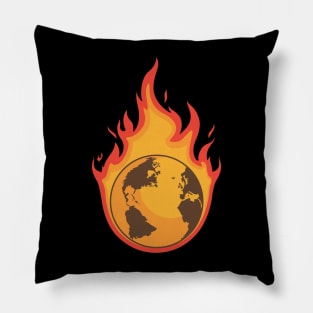 Burning Desolated Earth Pillow